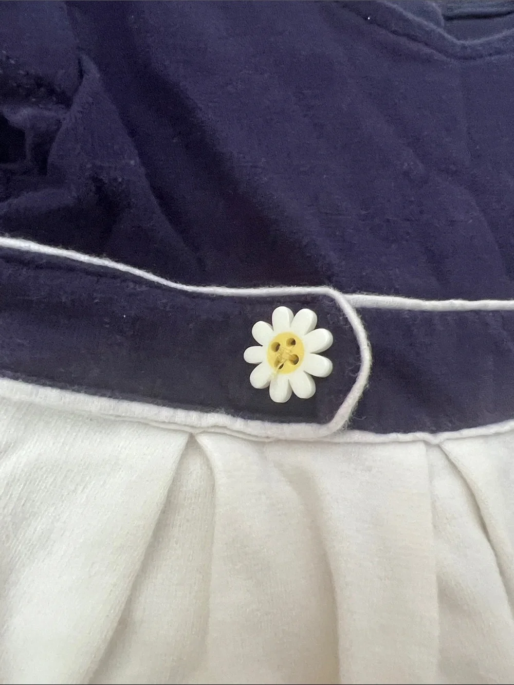 Gymboree Navy, White & Yellow Striped Girls Dress